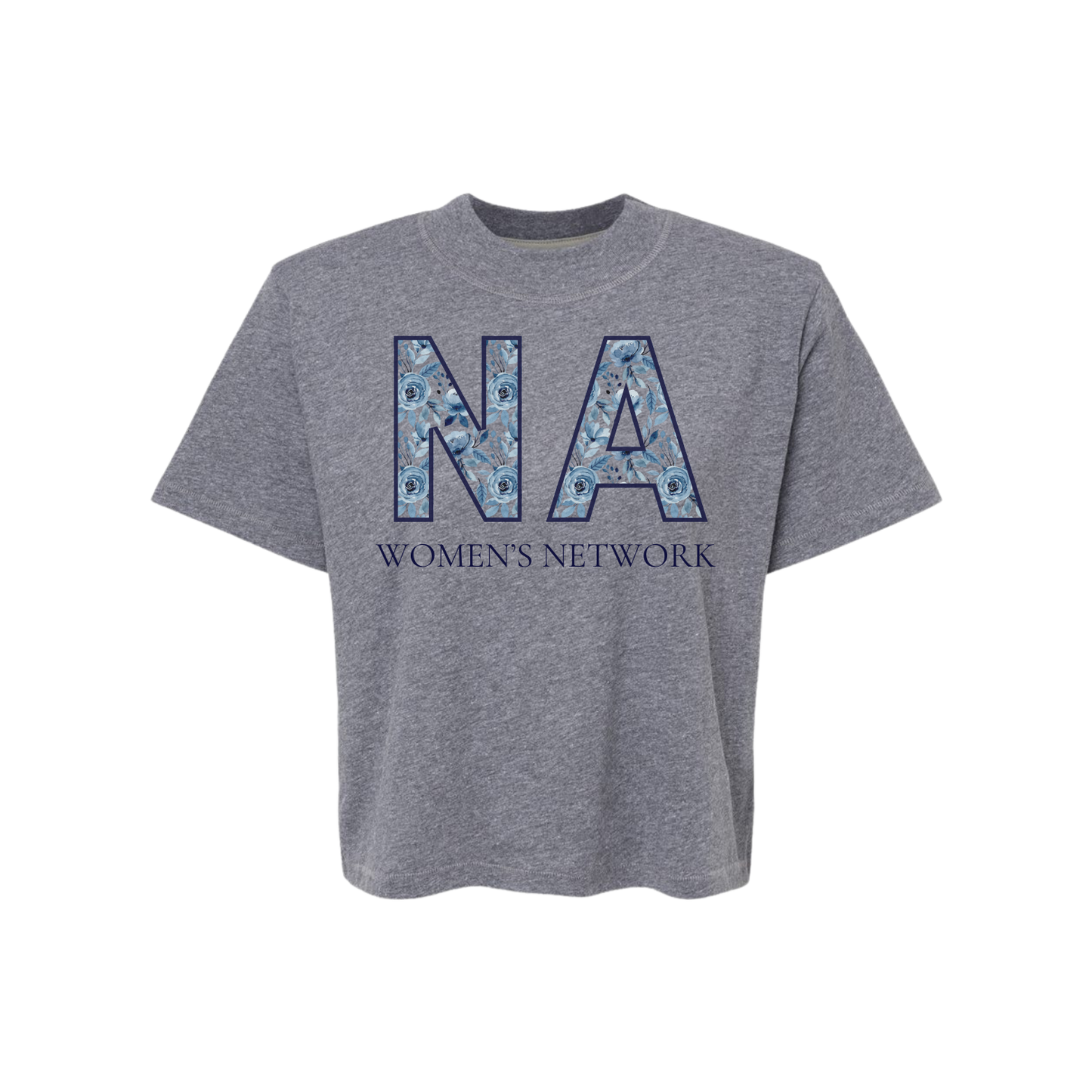 NAWN Floral Logo Boxy Crop Tee