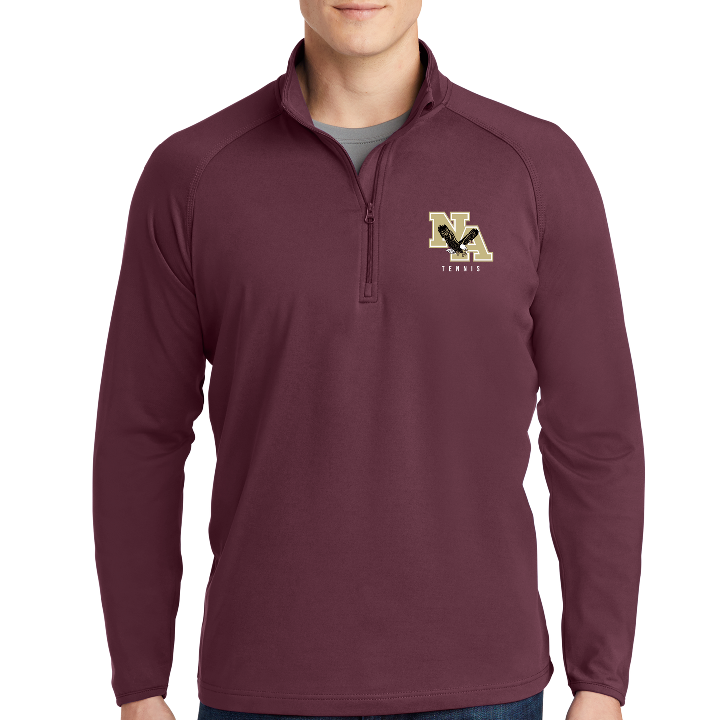 NA Tennis: Wicking Quarter Zip Pullover