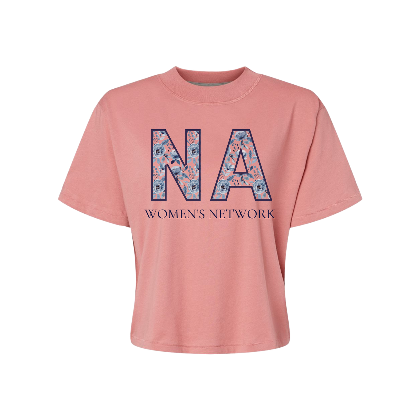 NAWN Floral Logo Boxy Crop Tee