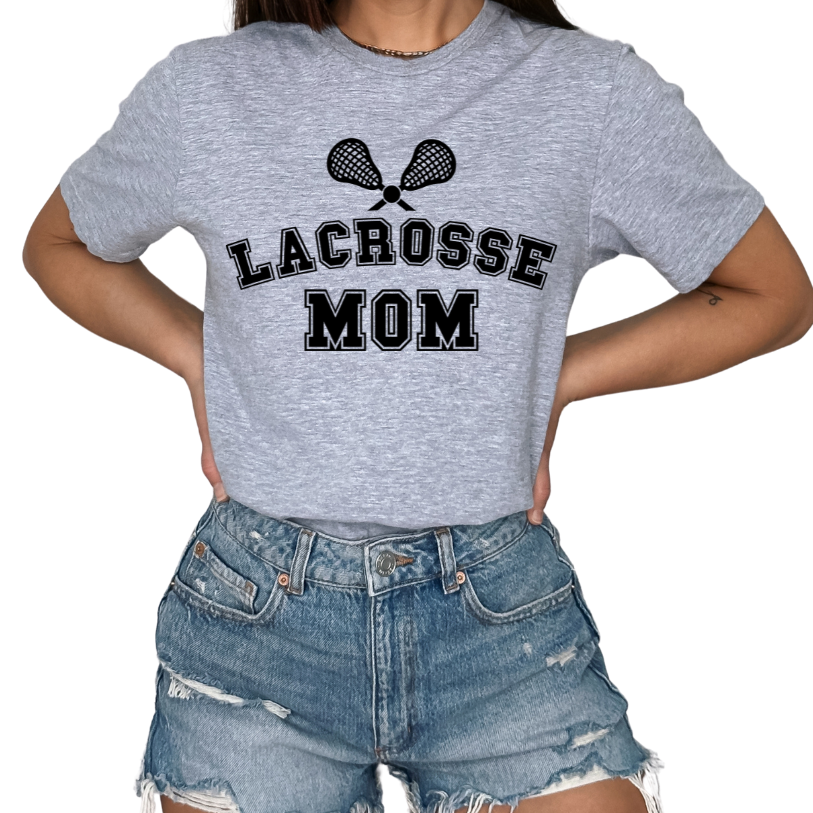 Lacrosse Mom Grey Tri-Blend T-shirt