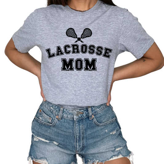 Lacrosse Mom Grey Tri-Blend T-shirt