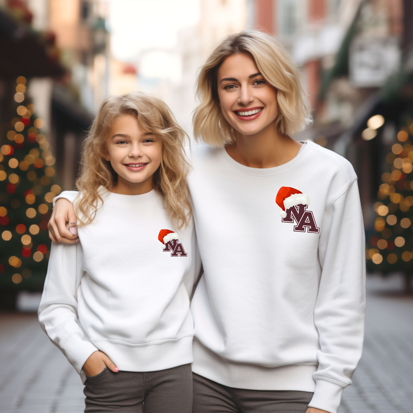 Santa Hat NA Left Chest Logo Sweatshirt