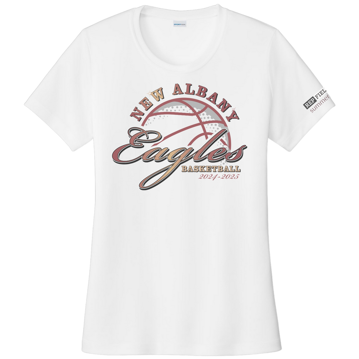 New Albany Girls Travel Basketball Fundraiser Tech T-Shirt