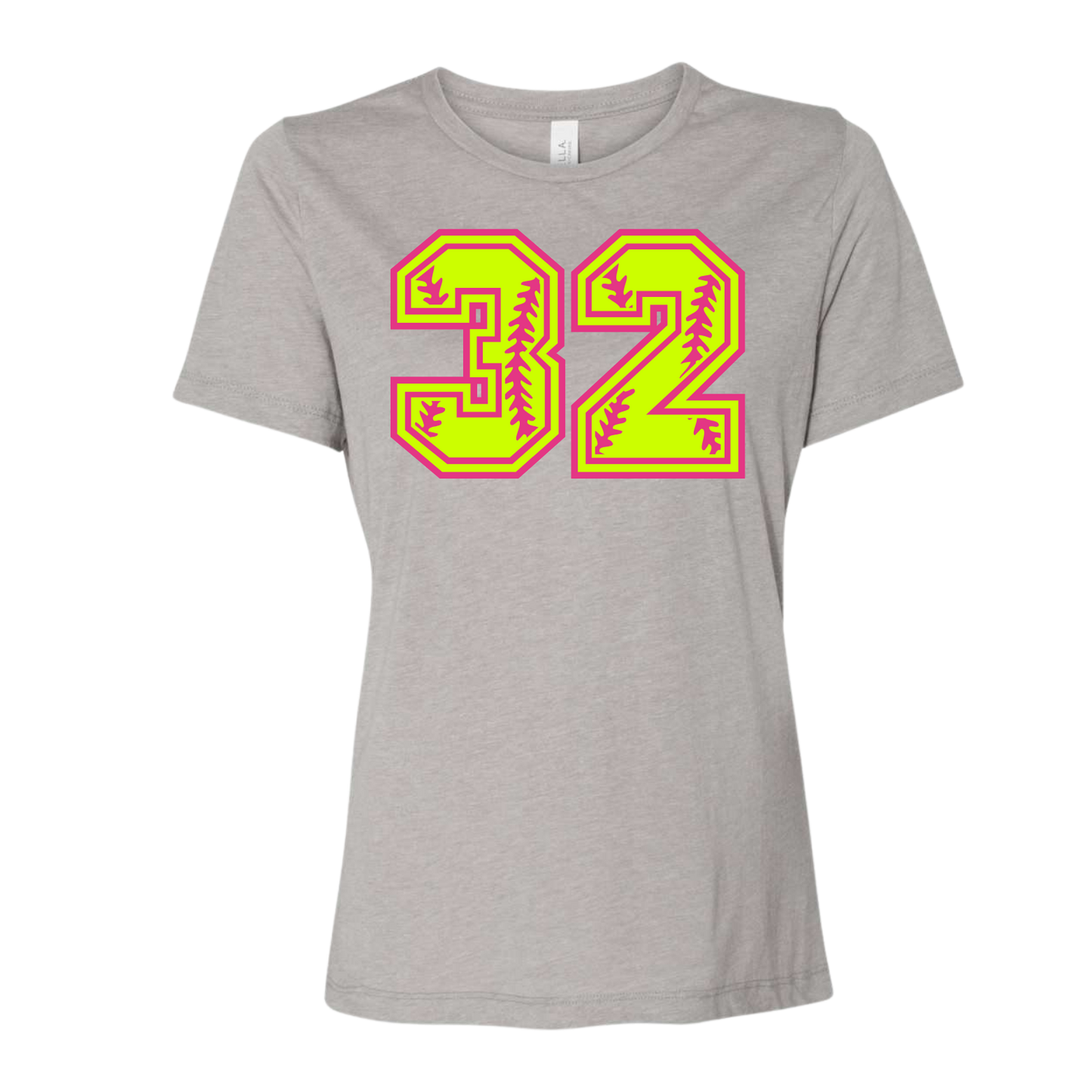 Flames Womens Number Tee