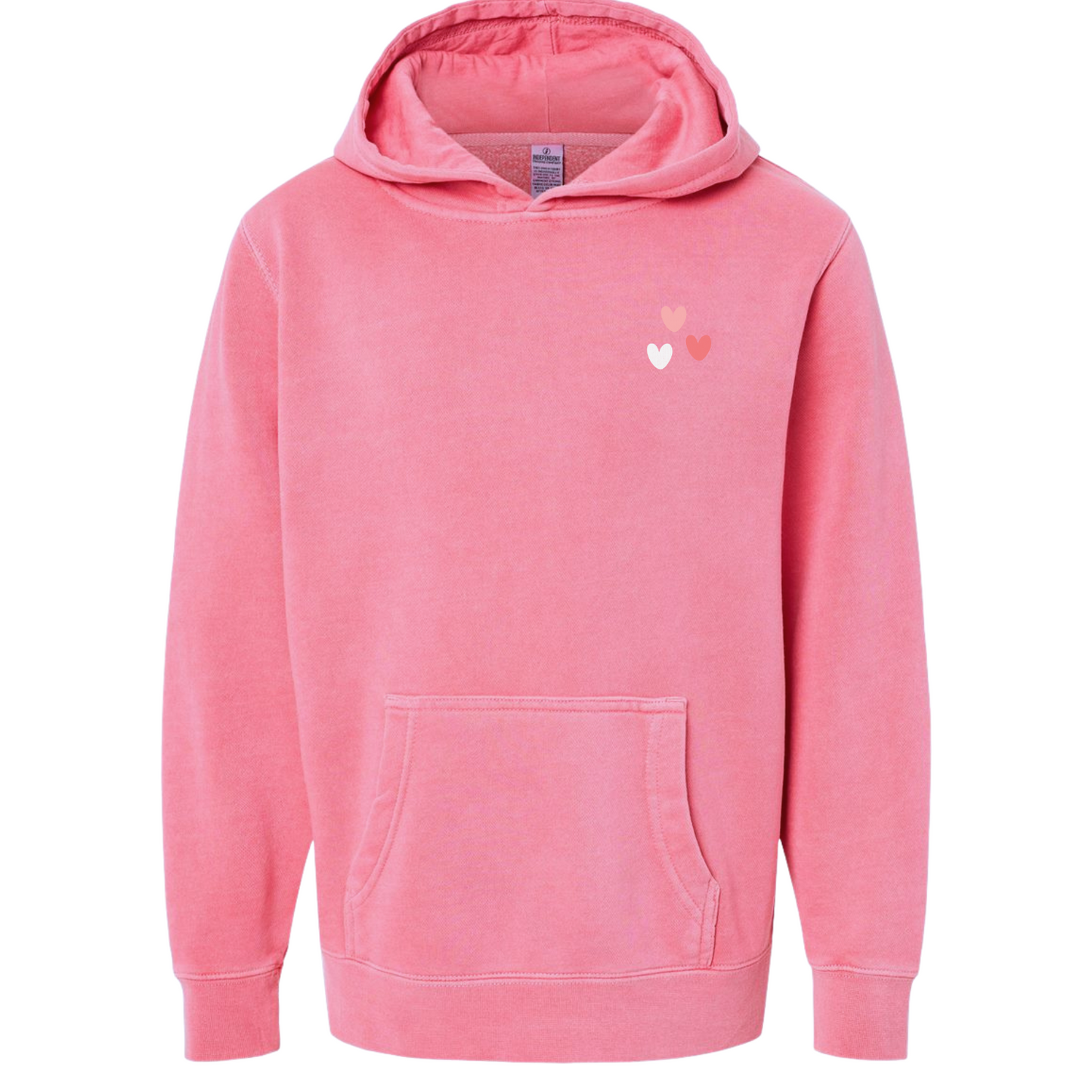 Howdy Valentine Pigment Pink Hoodie