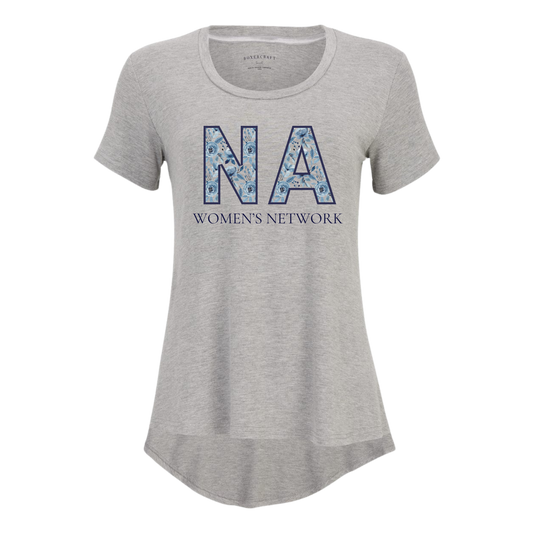 NAWN Floral Logo Scoop Neck Tee