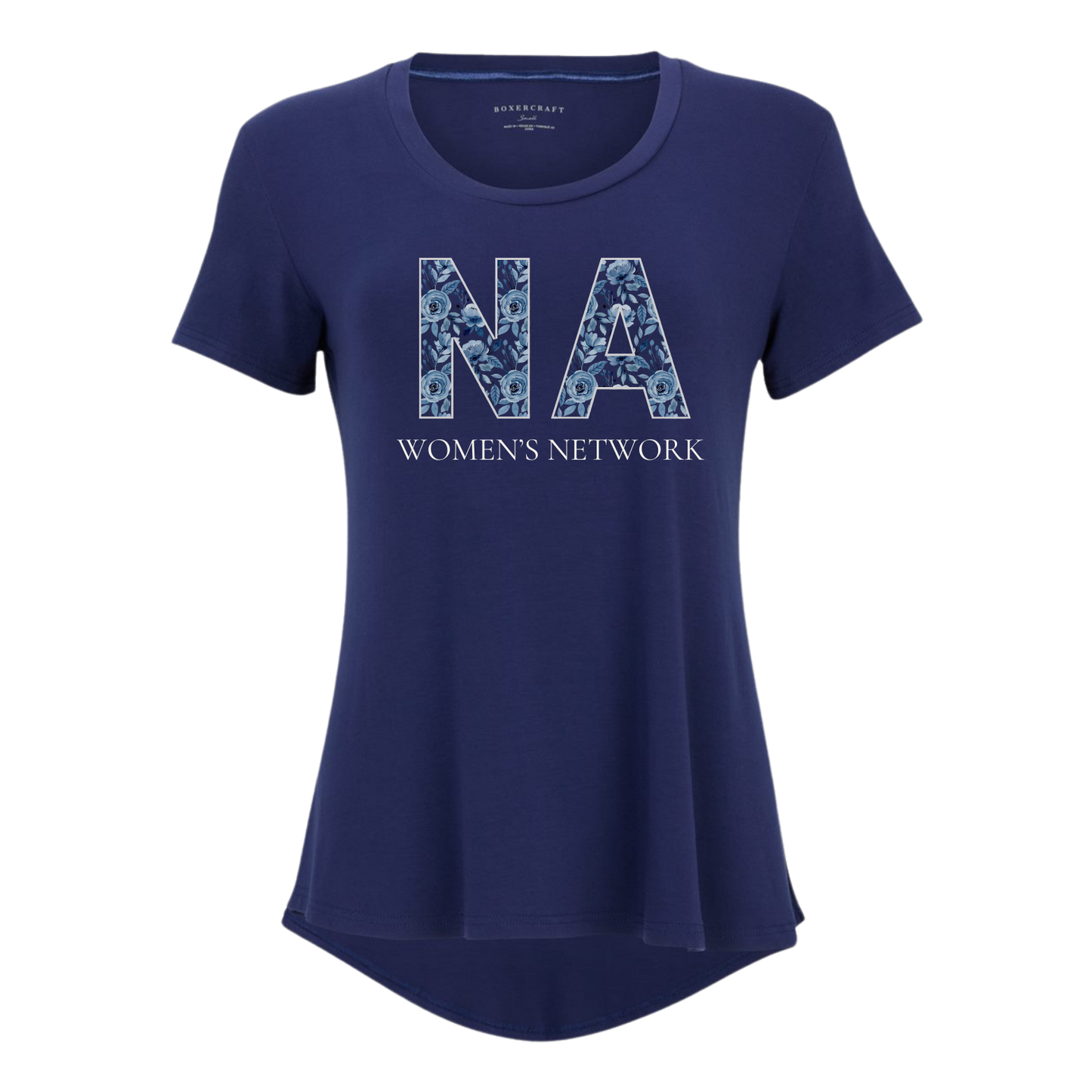 NAWN Floral Logo Scoop Neck Tee