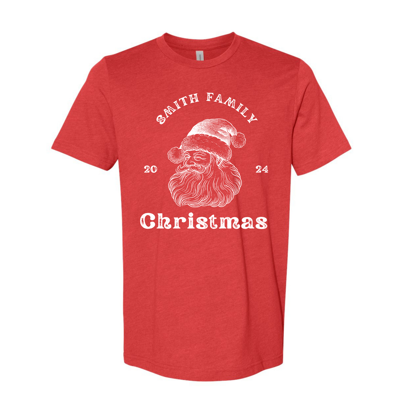 Personalized Family Santa T-Shirt 2024