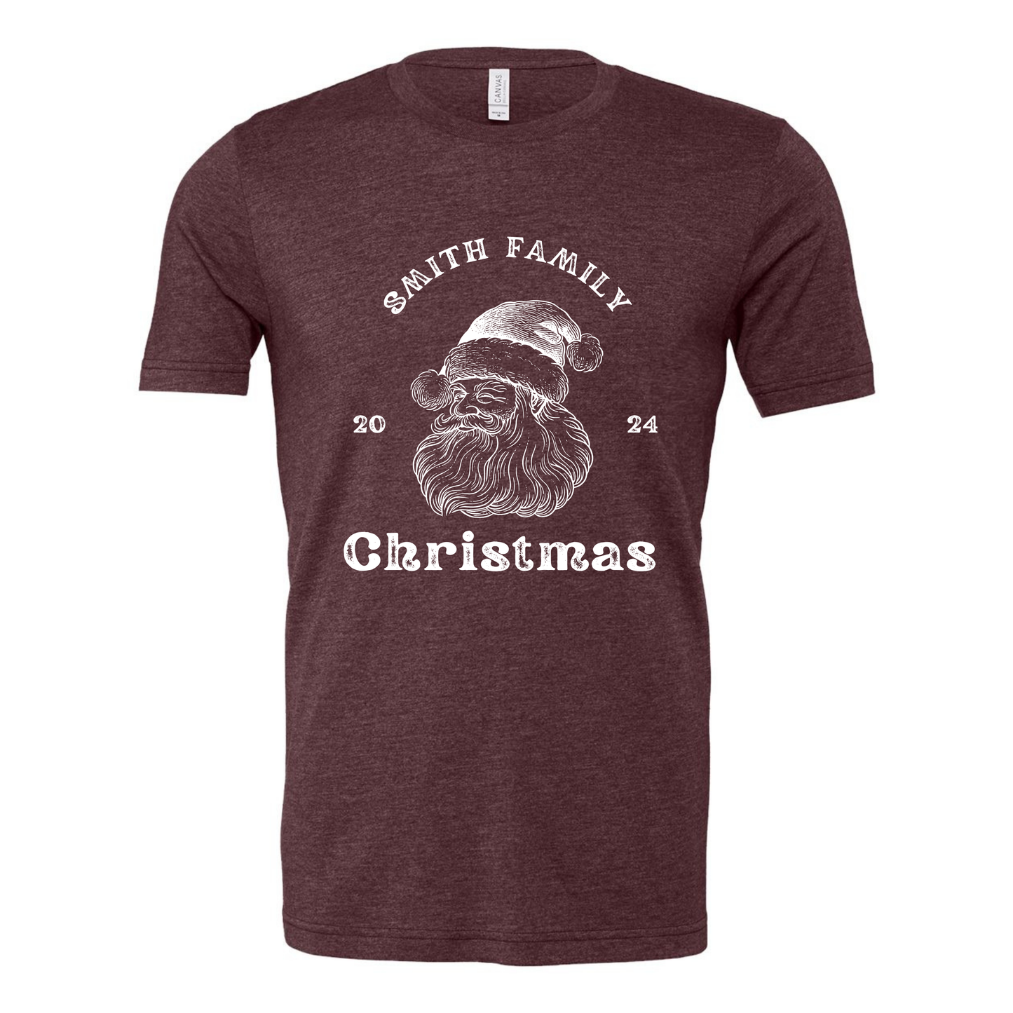 Personalized Family Santa T-Shirt 2024