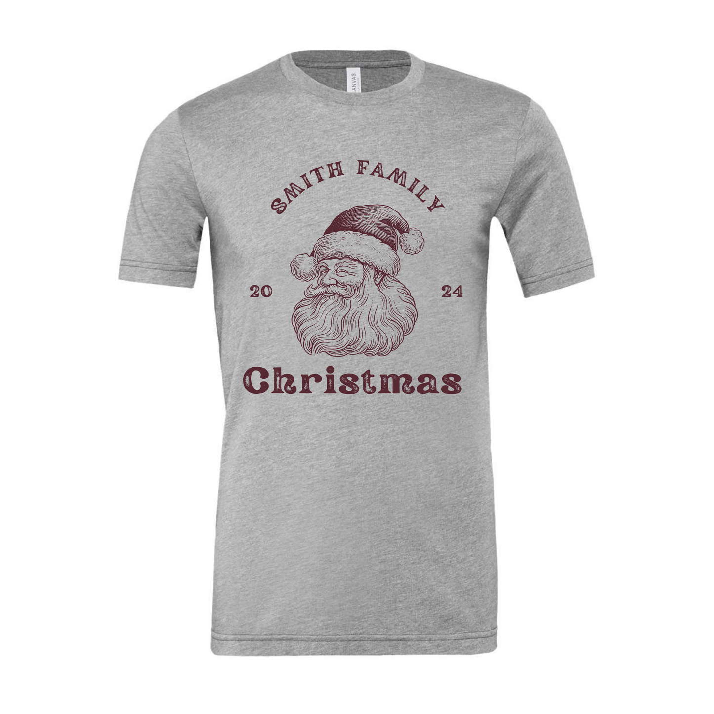 Personalized Family Santa T-Shirt 2024