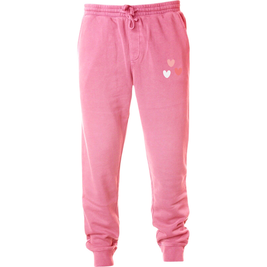 Tiny Hearts Pigment Pink Sweatpants