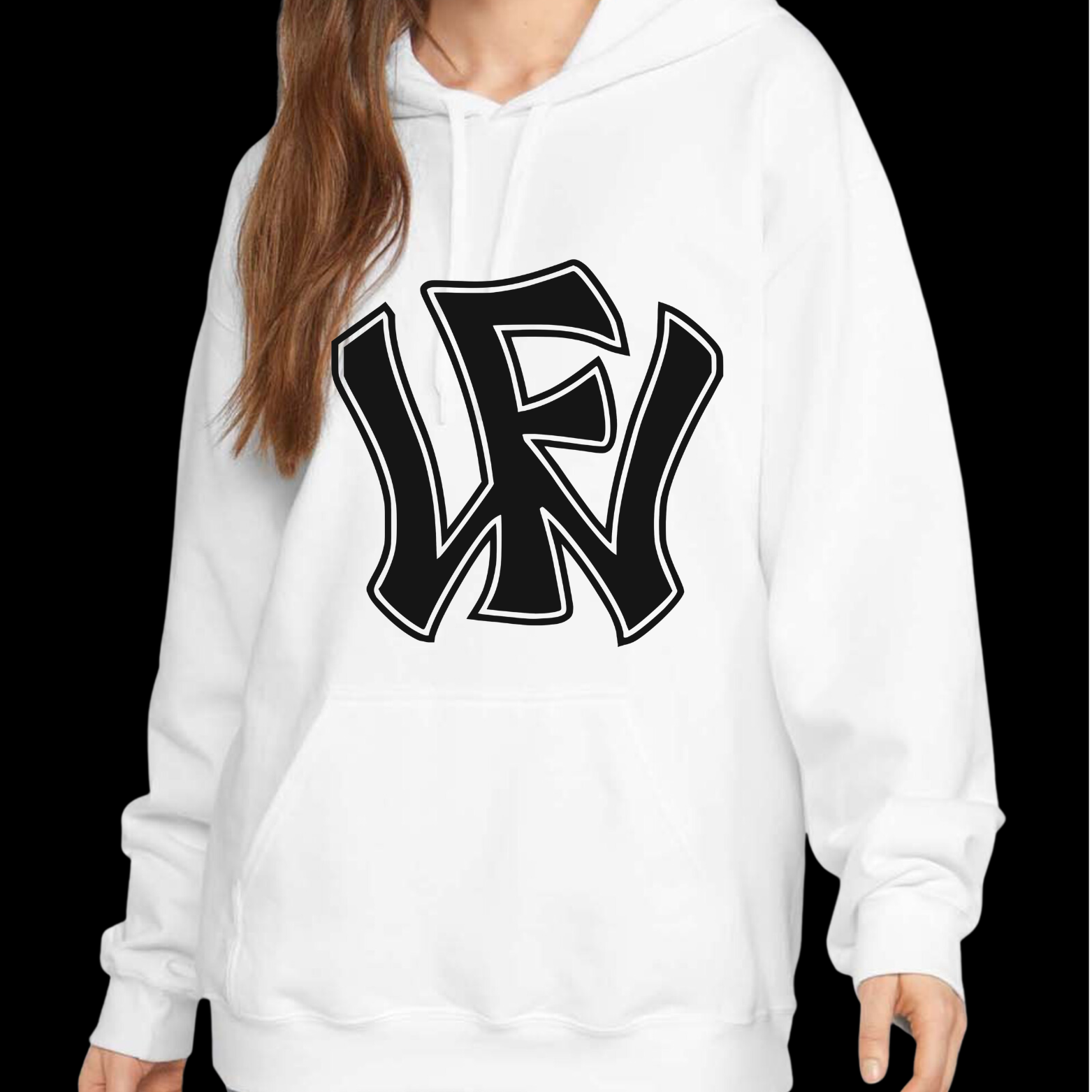 New York Yankees Nfl Big Logo Black White 3d Hoodie - T-shirts Low