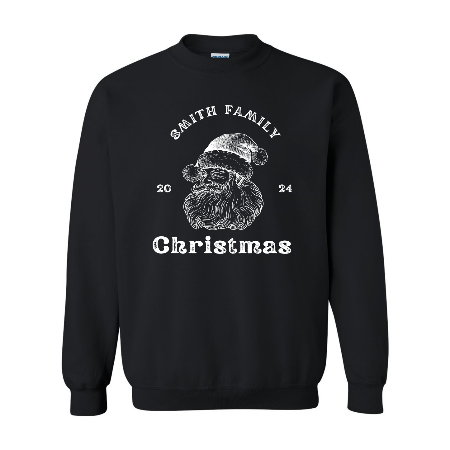 Personalized Family Santa Sweatshirt 2024