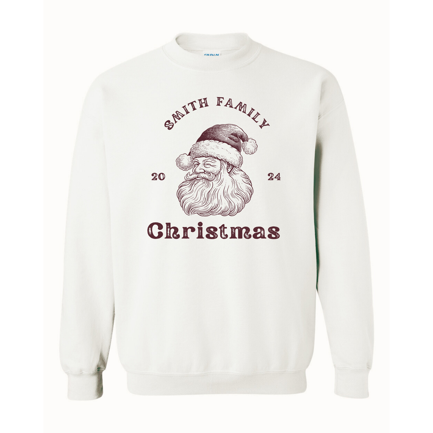 Personalized Family Santa Sweatshirt 2024