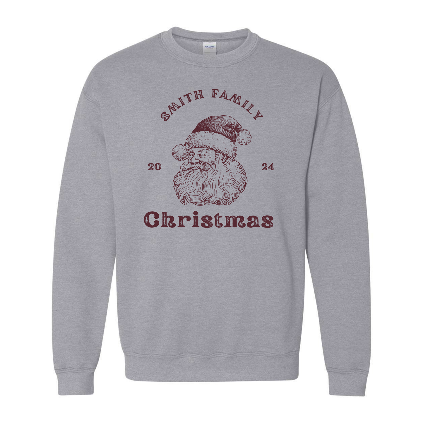 Personalized Family Santa Sweatshirt 2024