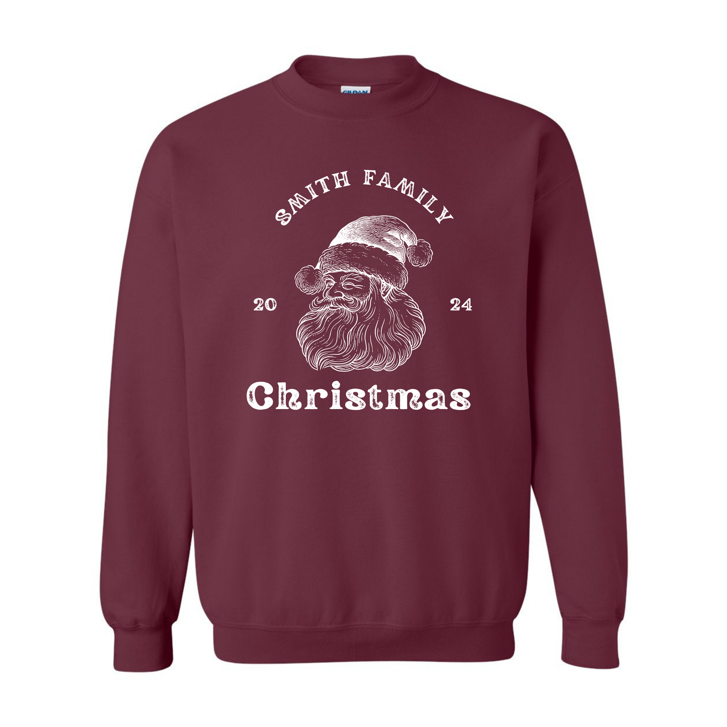 Personalized Family Santa Sweatshirt 2024