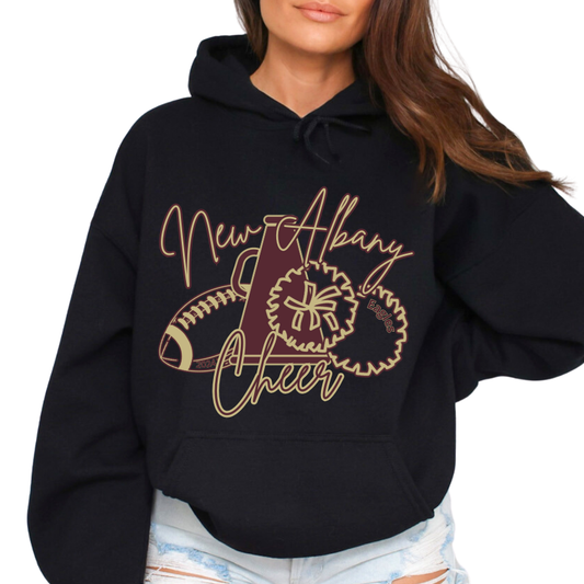 New Albany Football Cheer 2024 Hooded Sweatshirt