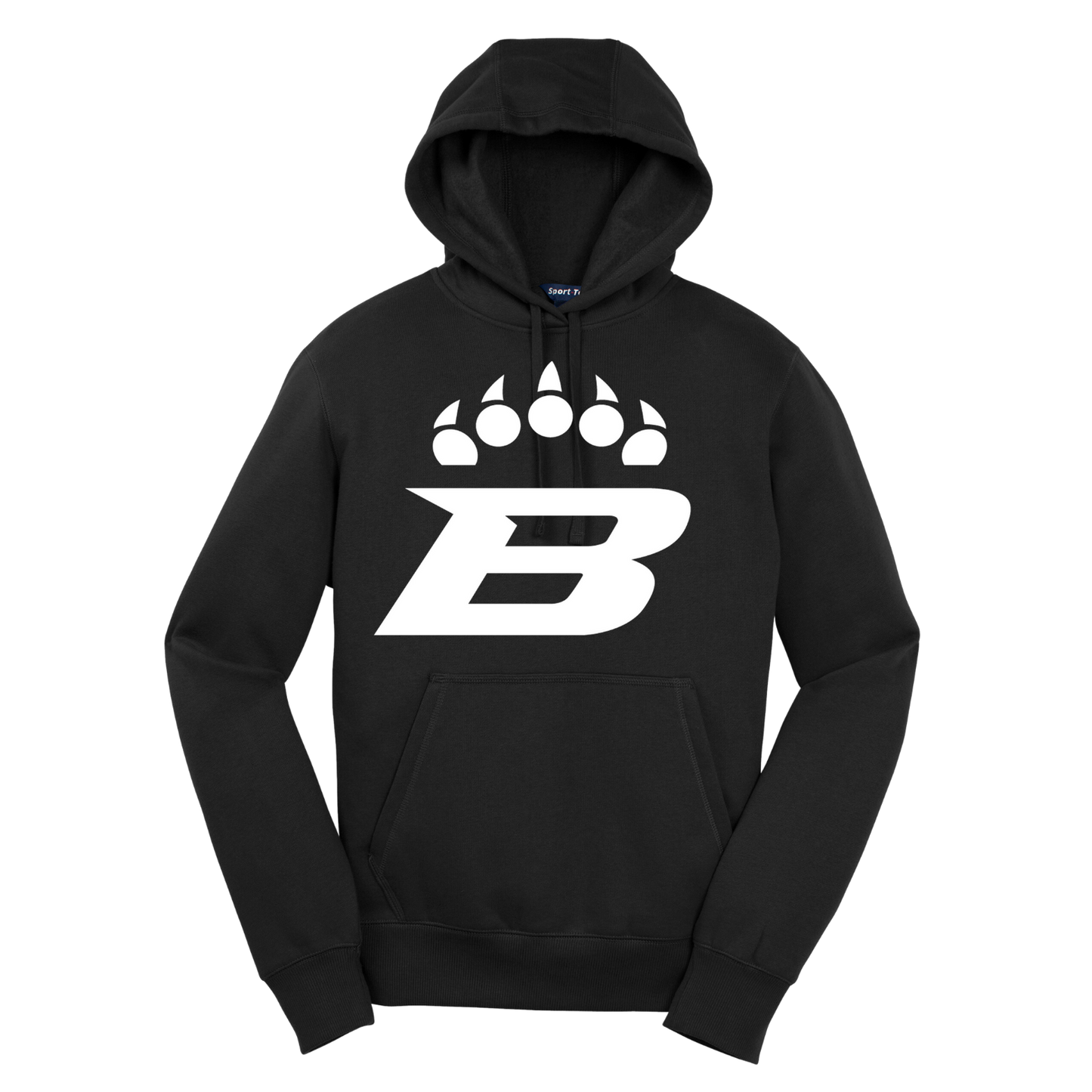 Bruins White Paw Sport-Tek Hoodie