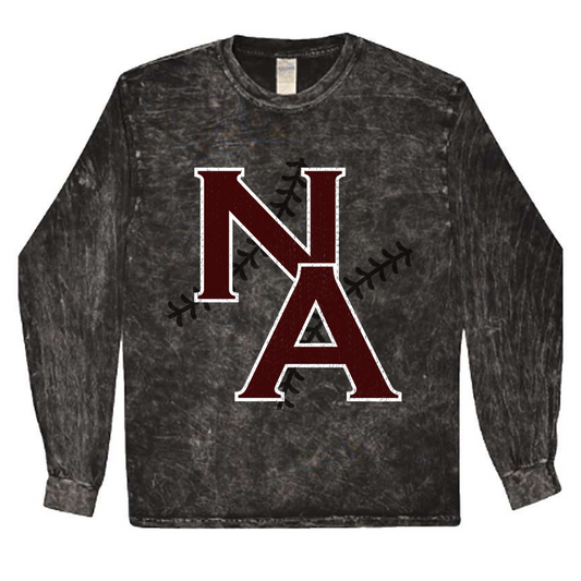 NA Baseball Seams Mineral Washed Long Sleeve T-Shirt