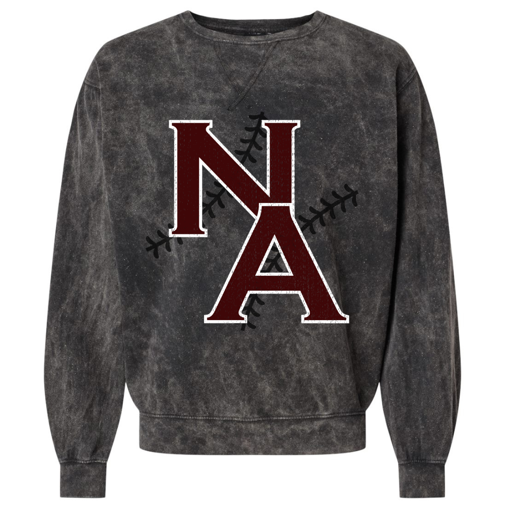 NA Baseball Seams Mineral Washed Crew Sweatshirt