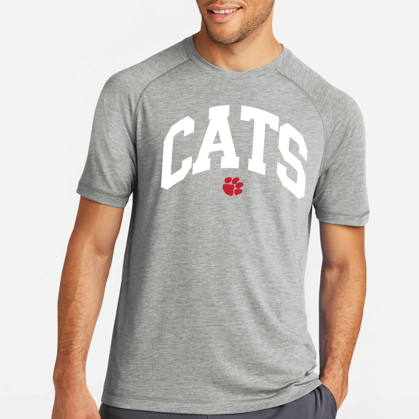 Westerville South: Cats Raglan Triblend Wicking T-Shirt