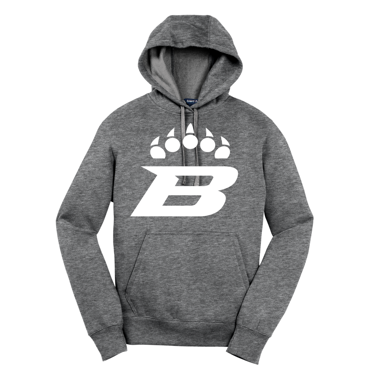 Bruins White Paw Sport-Tek Hoodie