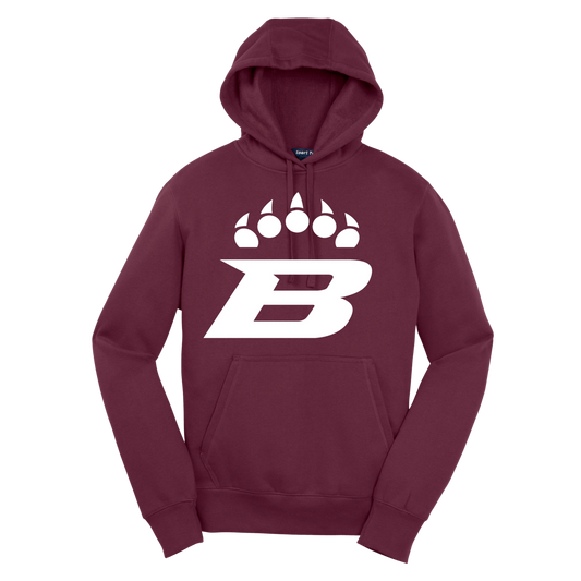 Bruins White Paw Sport-Tek Hoodie