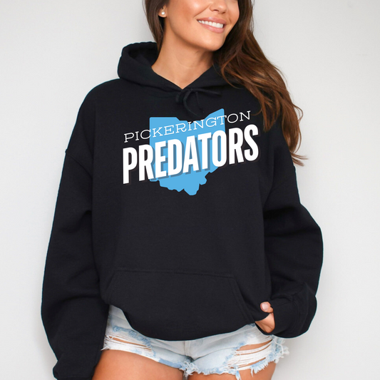 Pickerington Predators Ohio Lettered Hooded Sweatshirt