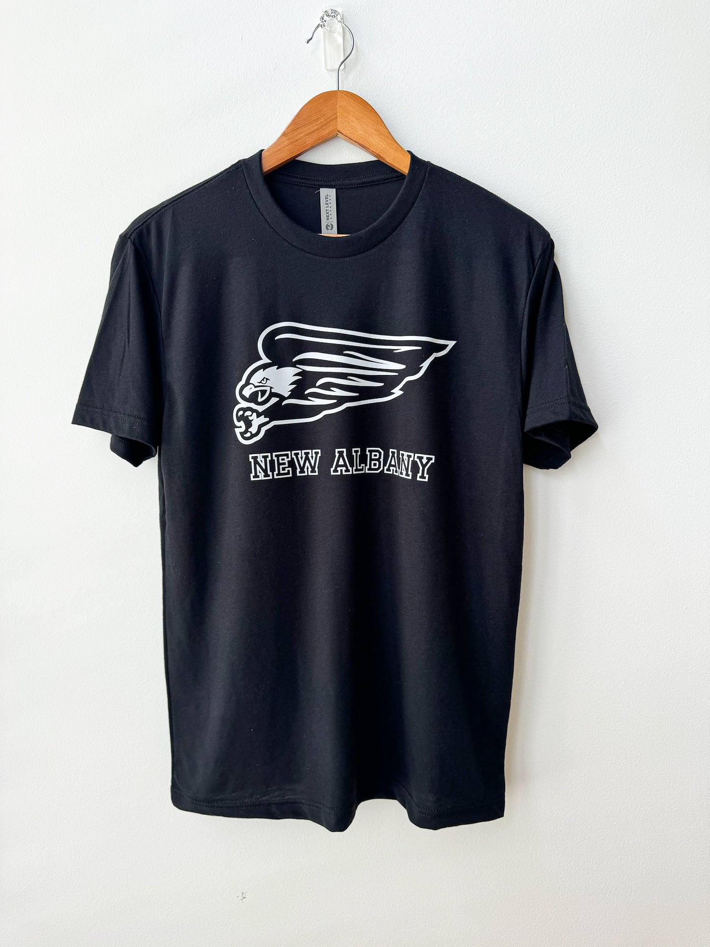 New Albany Athletics Black & White Tri-blend T-Shirt