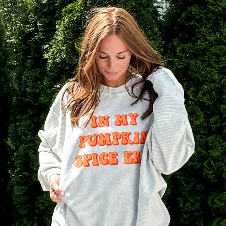 Pumpkin Spice Era Corded Sweatshirt