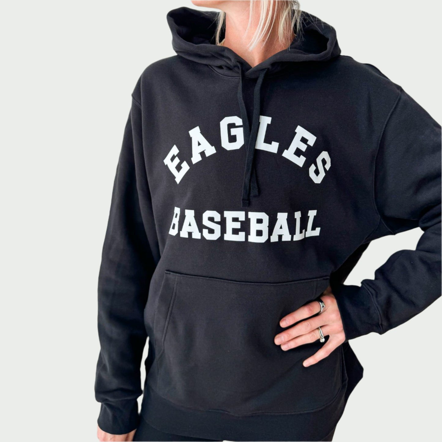 Nike Club Fleece Sleeve Swoosh Pullover Hoodie - Eagles Baseball Print