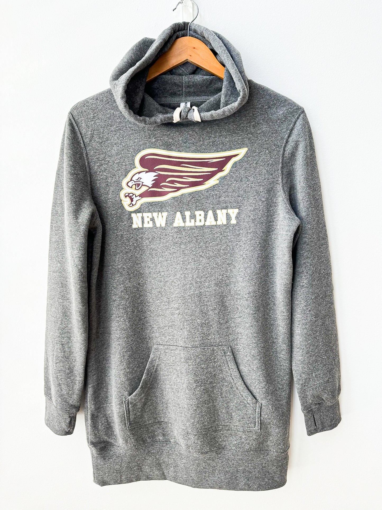 New Albany Athletics Eagle Hooded Sweatshirt Dress