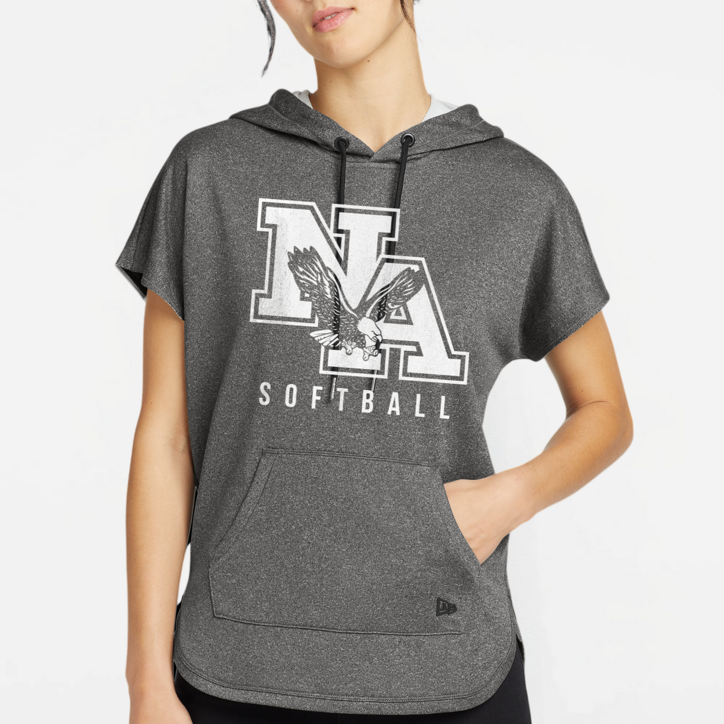 NA Softball: Women's Short Sleeve Hooded Sweatshirt