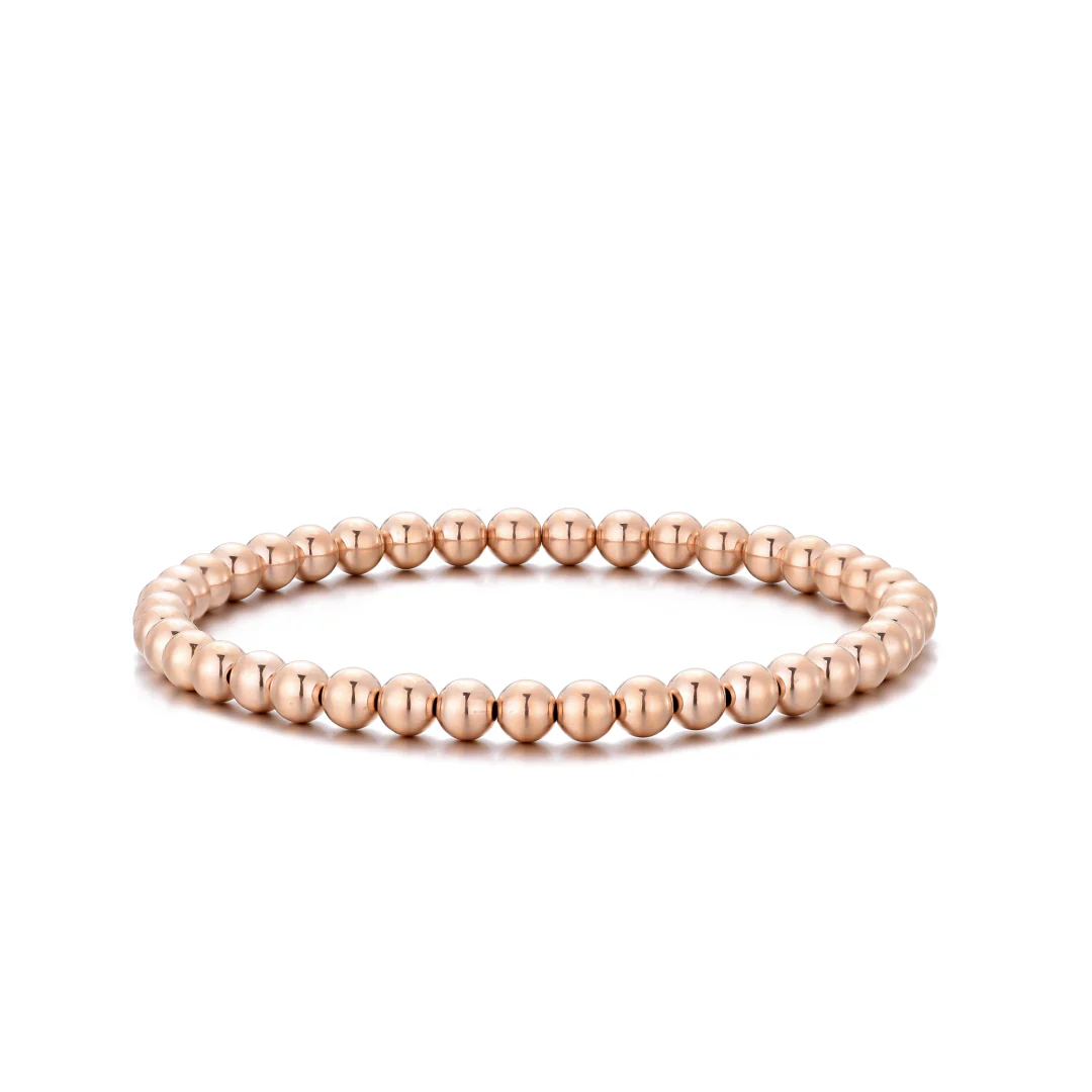 Kylar Mack: Solid Rose Gold Stretch Bracelet