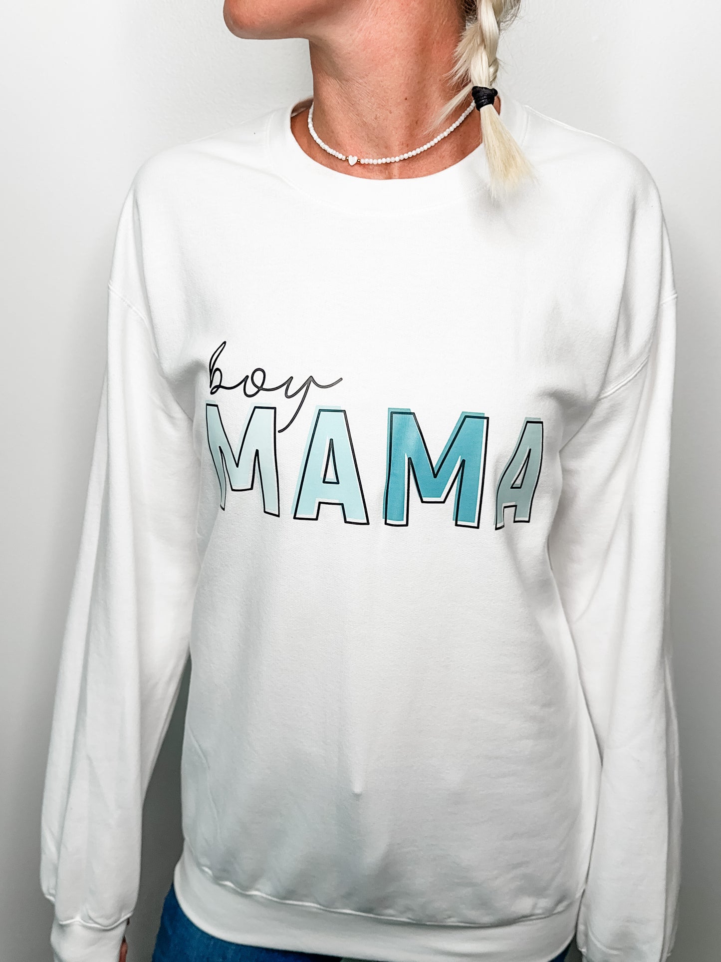 Boy Mama Crew-Neck Sweatshirt