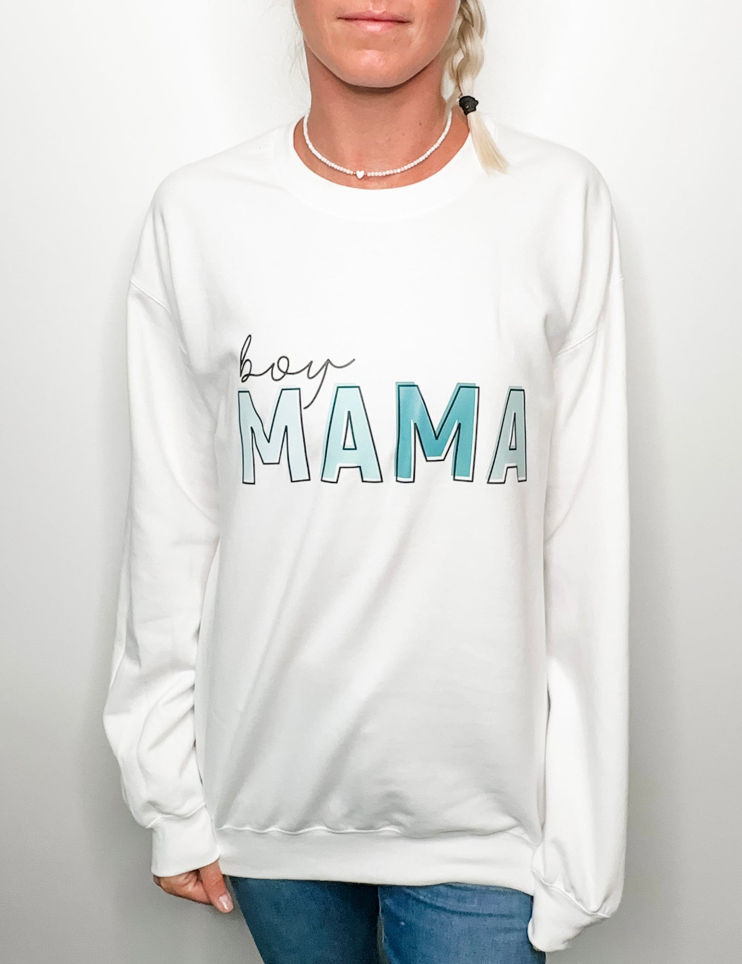 Boy Mama Crew-Neck Sweatshirt