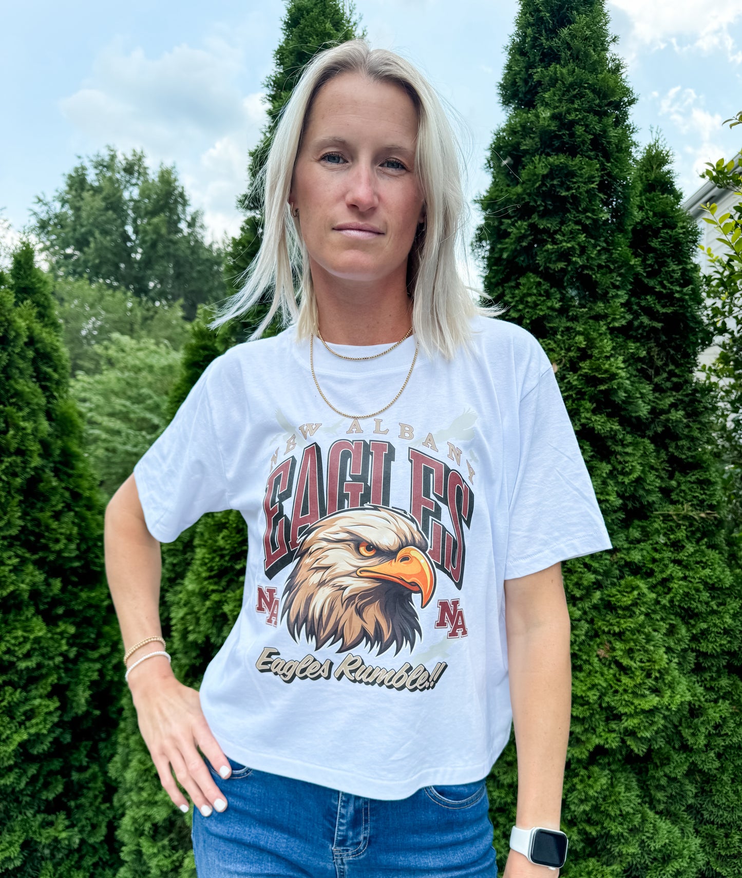 Eagles Vintage Graphic Boxy Crop