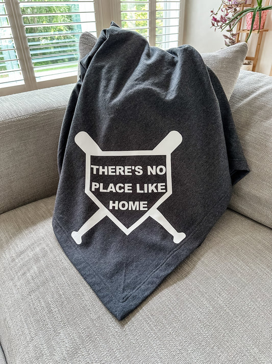 No Place Like Home Baseball Blanket