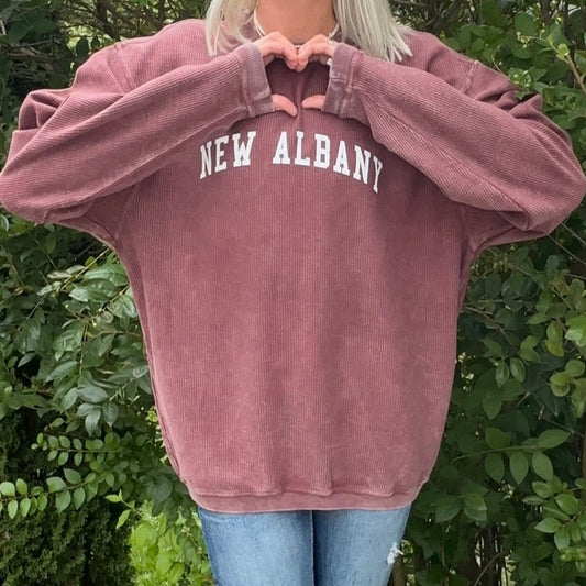 New Albany Corded Sweatshirt