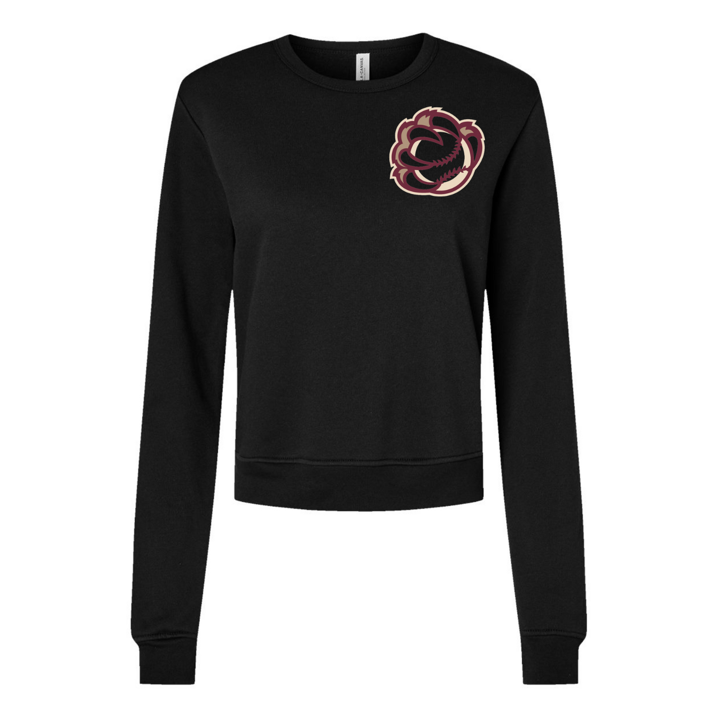 Bruins Paw Womens Crew Sweatshirt