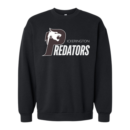 Pickerington Predators Logo Block Letter Crew Sweatshirt