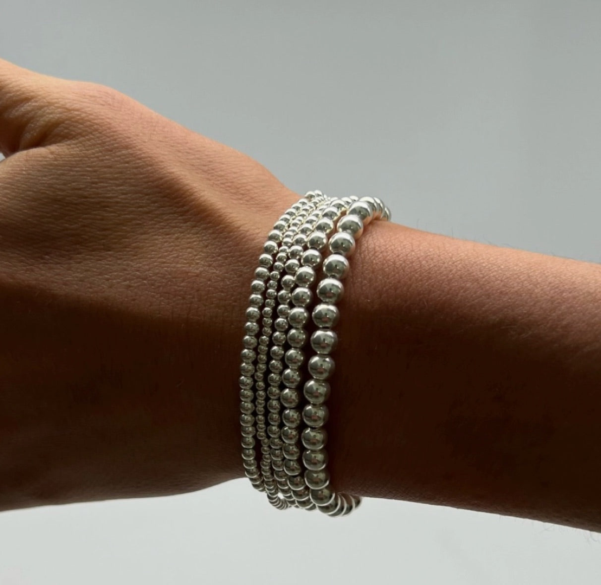 Kylar Mack: Sterling Silver Stretch Bracelet