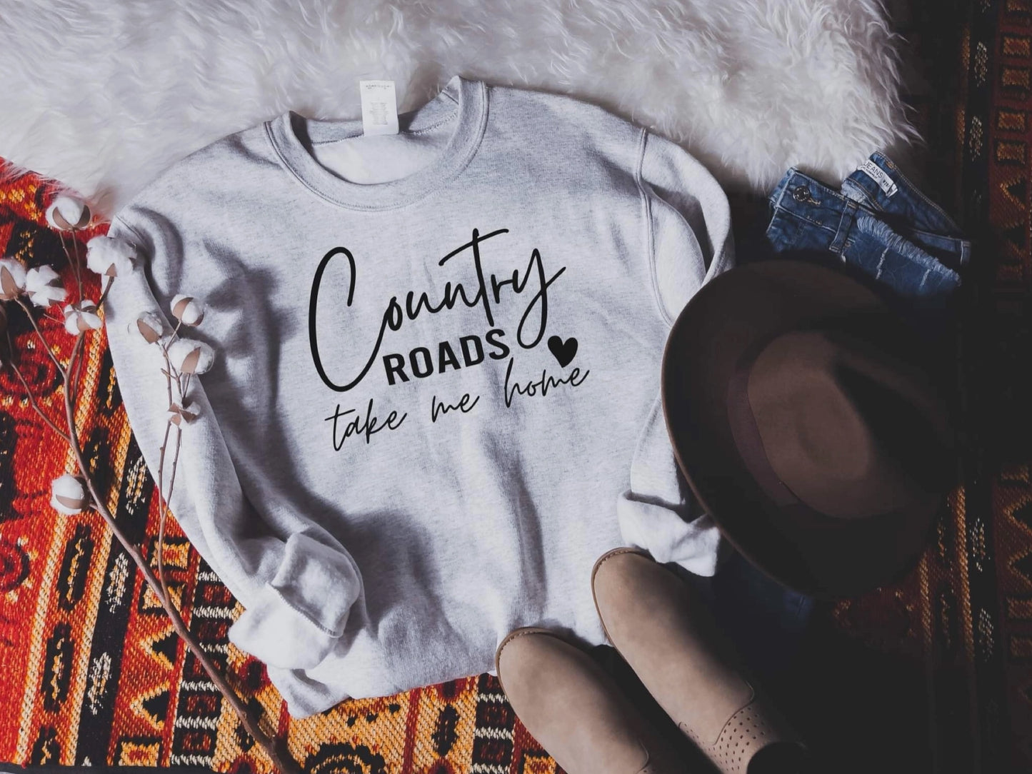 Country Roads Cozy Sweatshirt