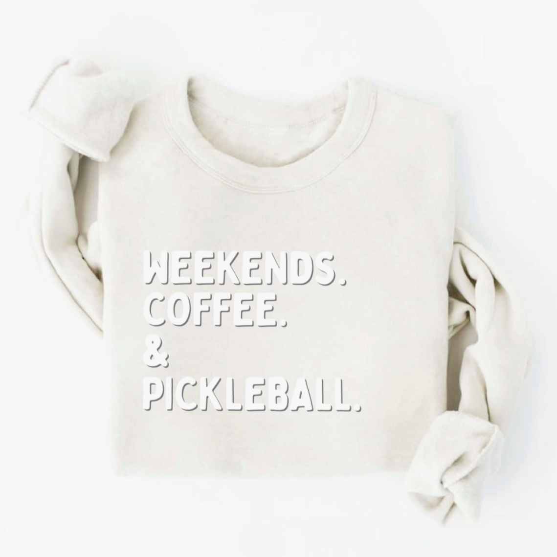 Pickleball Crew Sweatshirt *PUFF*