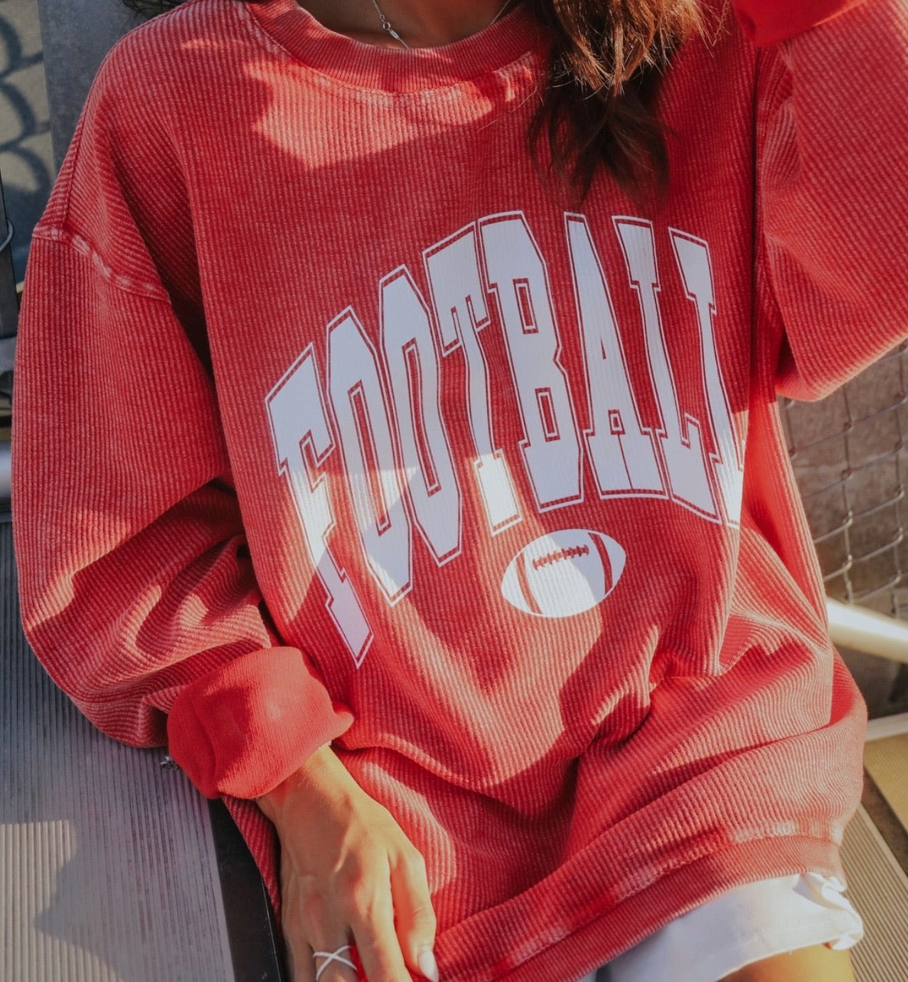 Football Corded Sweatshirt