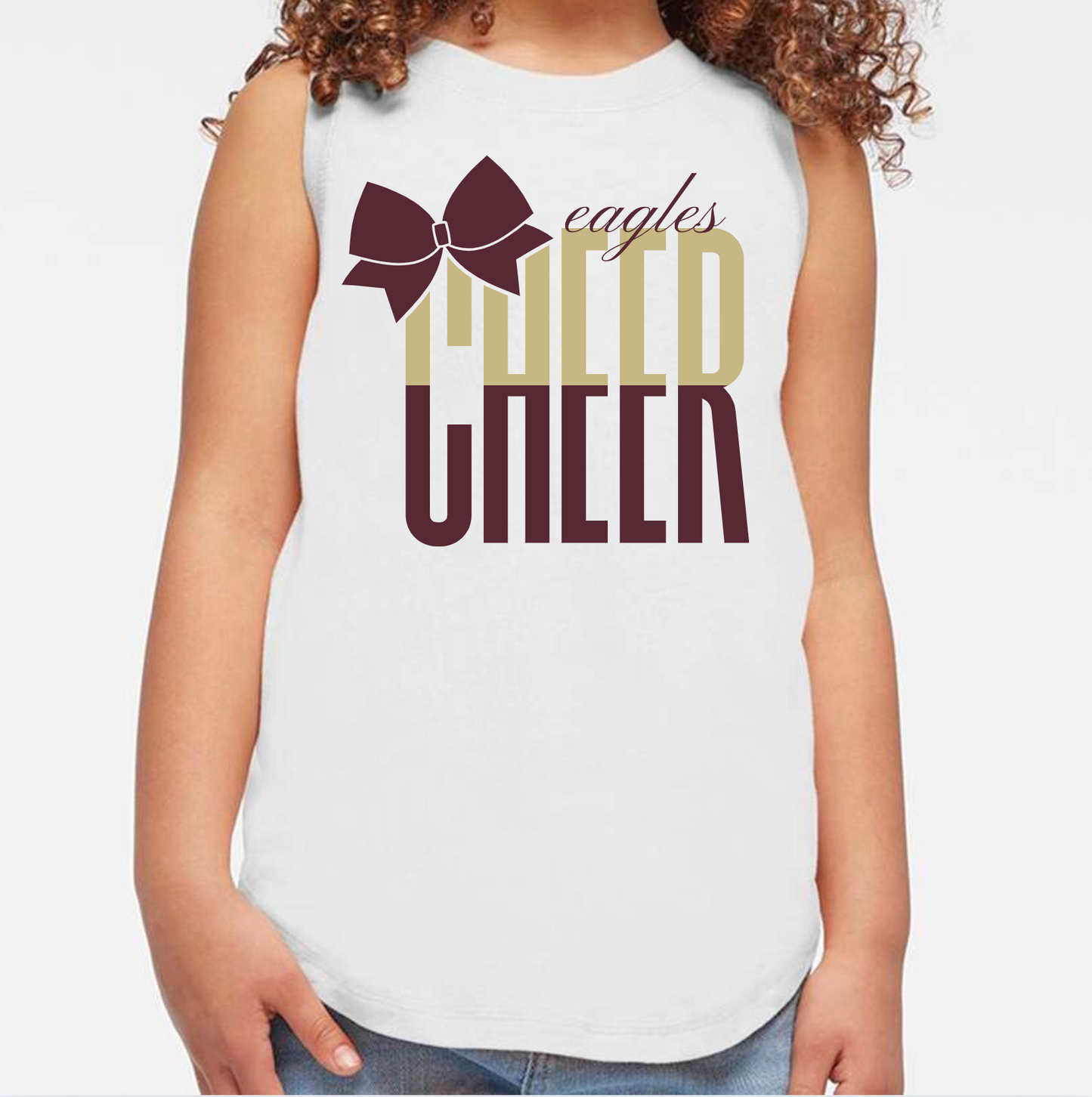 Eagles Cheer Bow Tank Top