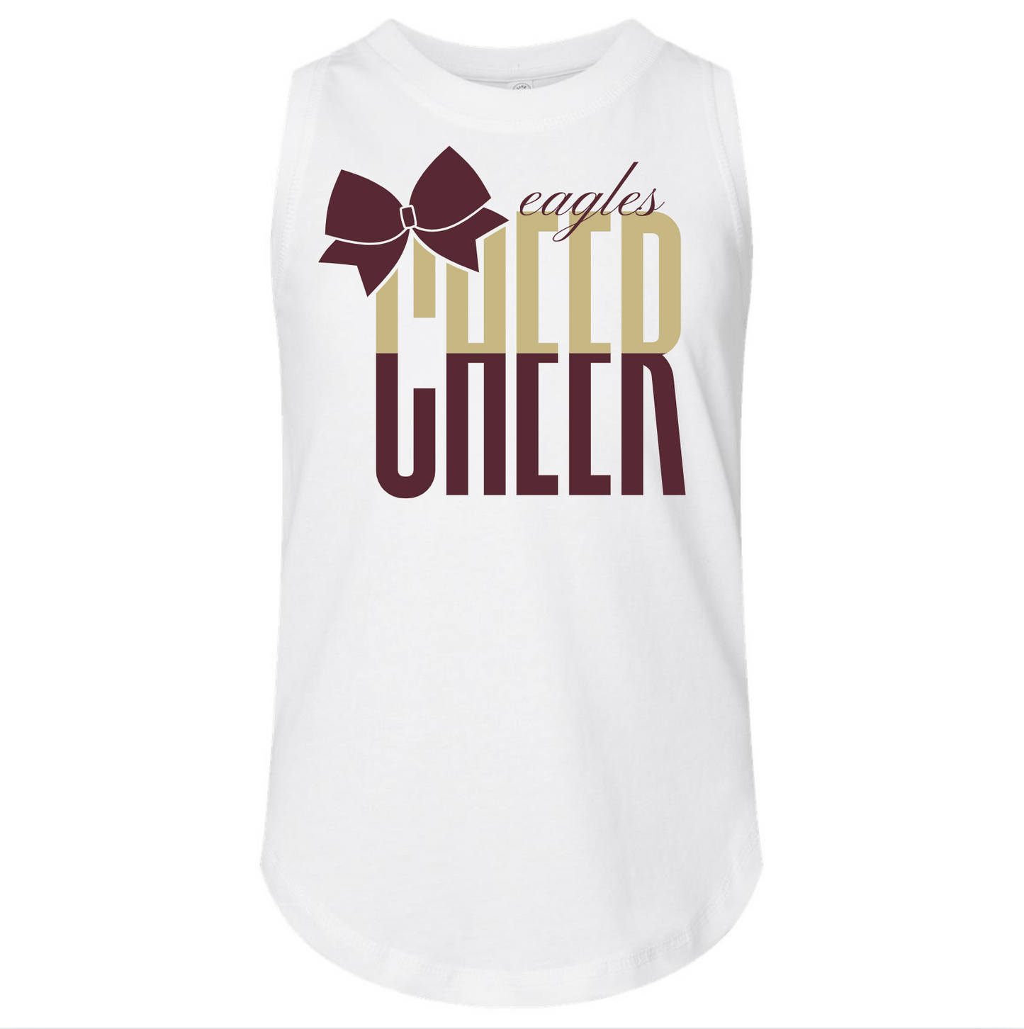 Eagles Cheer Bow Tank Top