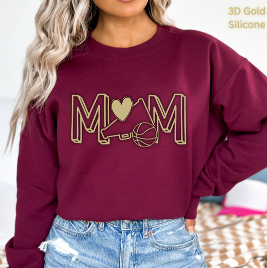 Basketball Cheer Mom 3D Sweatshirt