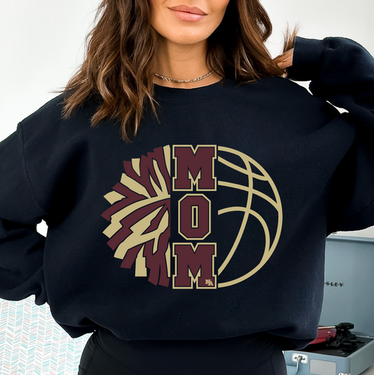 NA Basketball Cheer Mom Sweatshirt