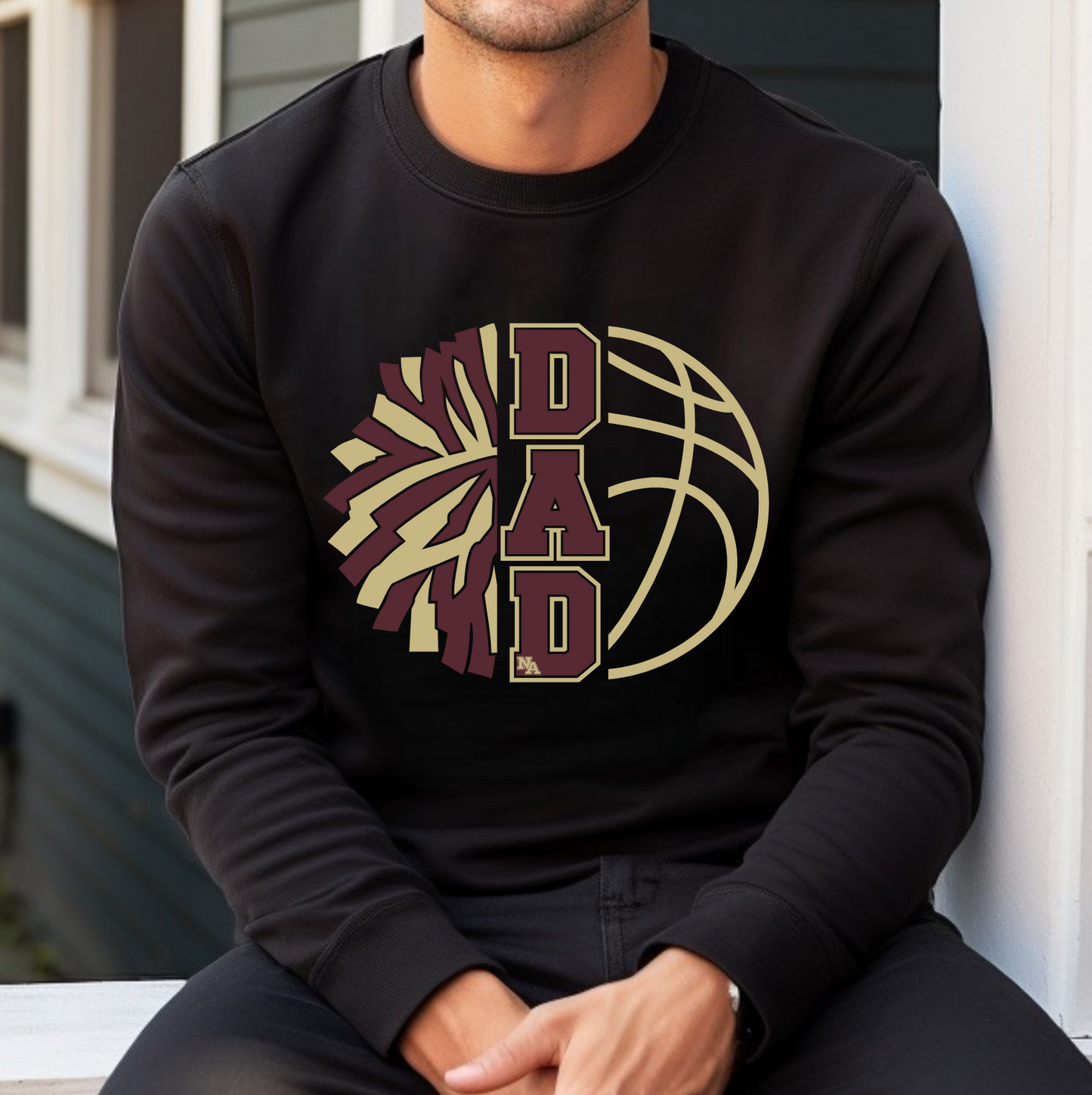 NA Basketball Cheer Dad Sweatshirt